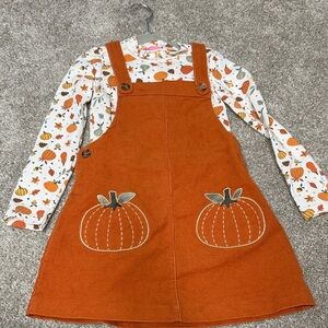 Isaac Mizrahi Orange Pumpkin Kids Matching Set